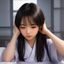 读者医学生周周头像，年轻女性学生